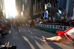 Thousands March against Gaza War in Chicago
